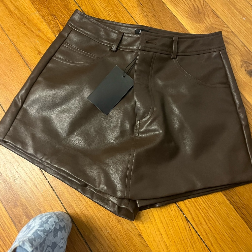 Emory park vegan leather skort